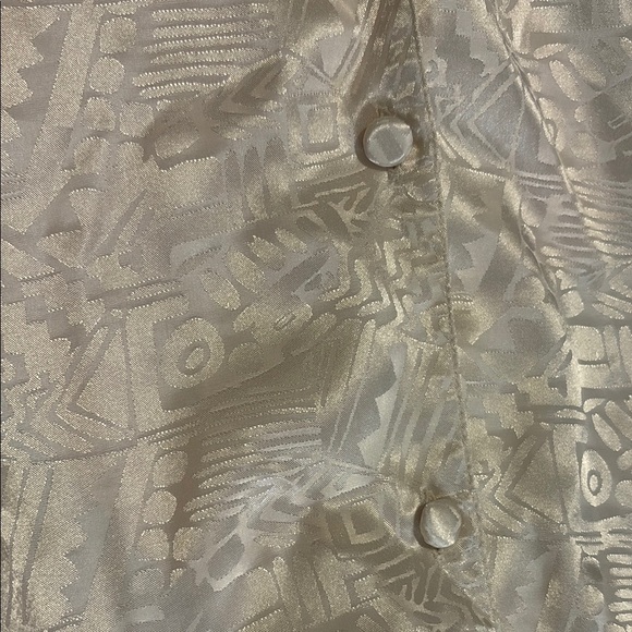 Vintage Victorias Secret size small Cream Short Sleeve Button-Up pajama Shirt - Picture 5 of 5